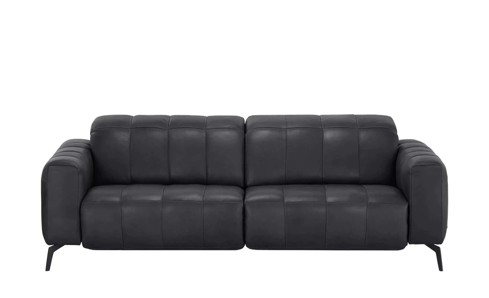 Natuzzi Editions Ledersofa mit Kopfteilverstellung Portento ¦ schwarz ¦ Maß günstig online kaufen