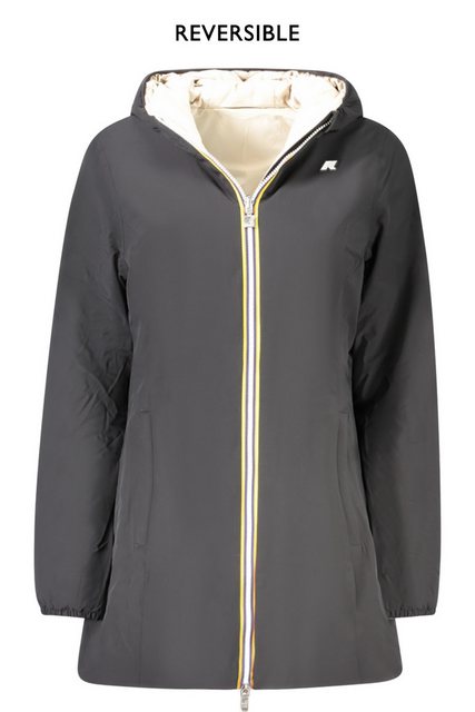 K-Way Outdoorjacke Wendbare Damenjacke mit Kapuze - Schwarz/Beige, modisch günstig online kaufen