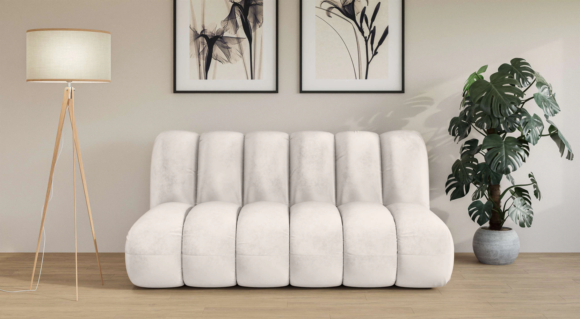 LeGer Home by Lena Gercke 2,5-Sitzer "Priya Designersofa, moderne Steppung, günstig online kaufen