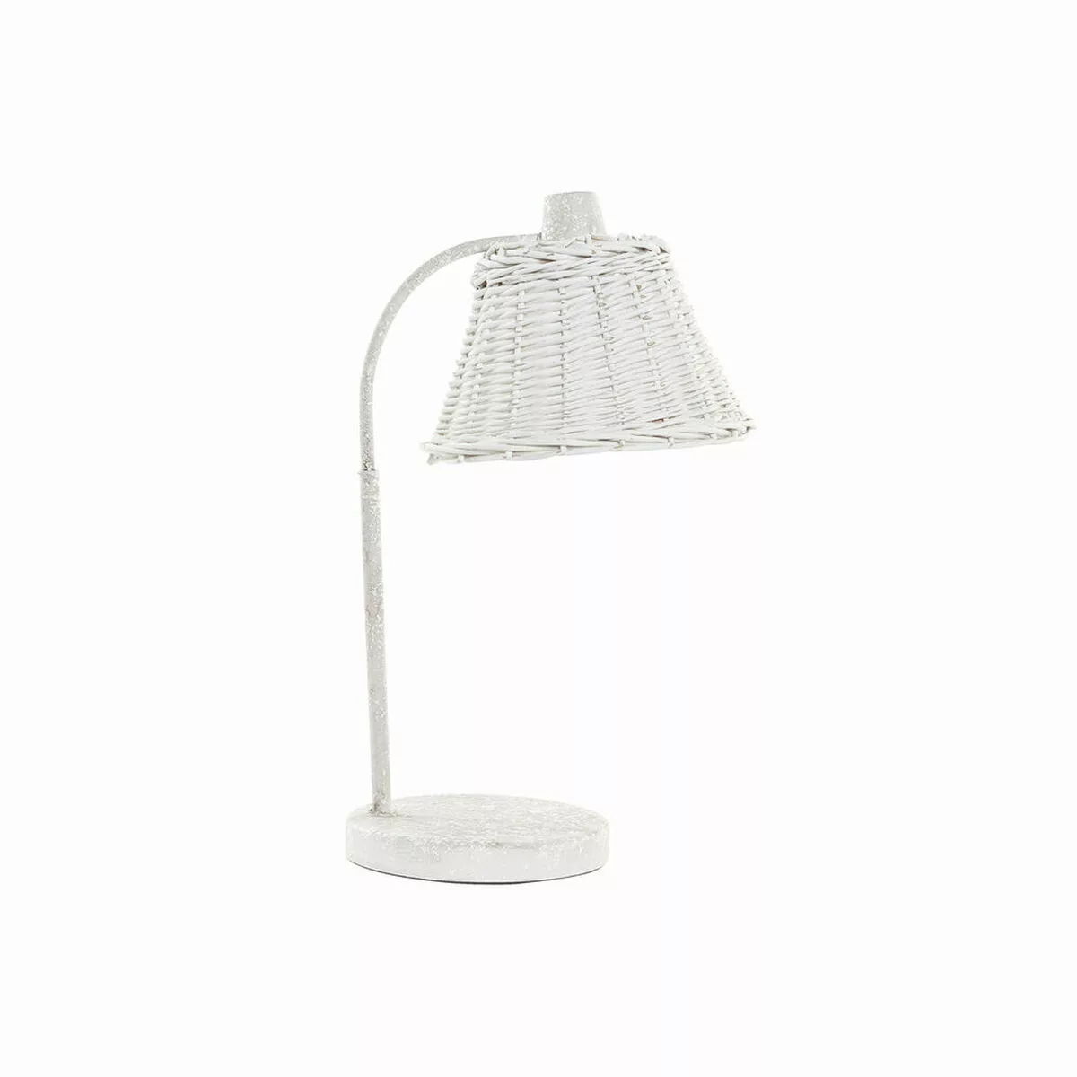 Tischlampe Dkd Home Decor Metall Weiß Korb 220 V 50 W (22 X 28 X 48 Cm) günstig online kaufen