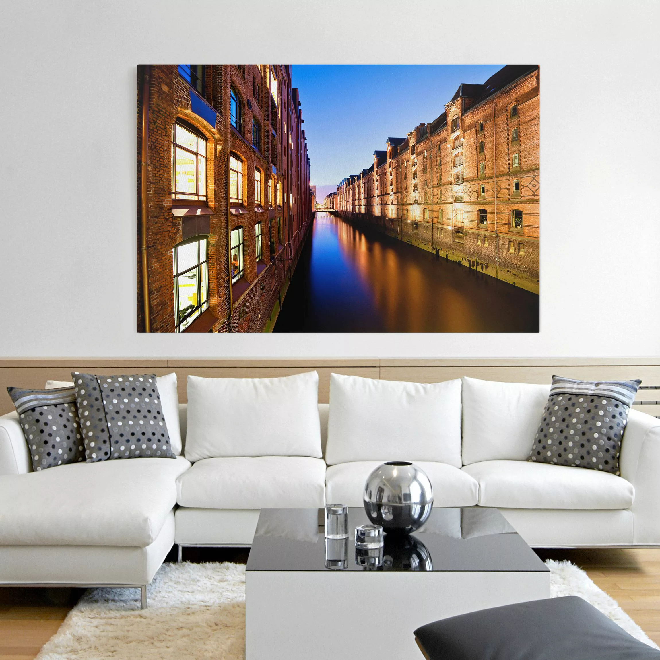 Leinwandbild Hamburg - Querformat Hamburg Speicherstadt günstig online kaufen