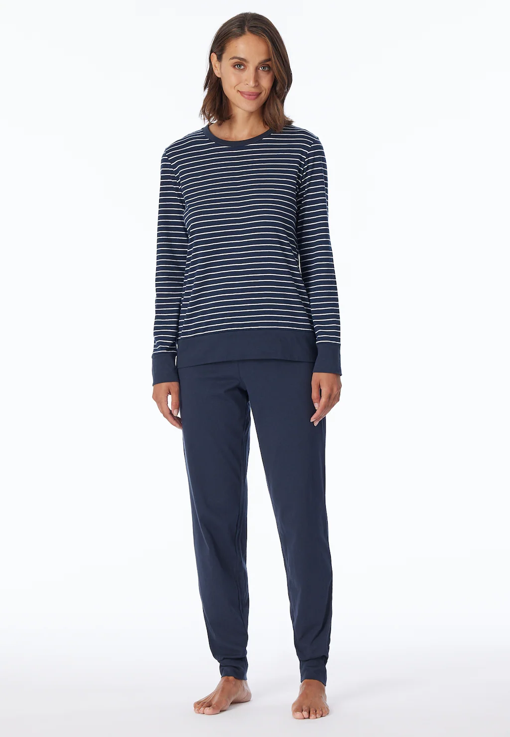 uncover by SCHIESSER Schlafanzug "UNCOVER Nightwear", (2 tlg.), Rundhalsaus günstig online kaufen