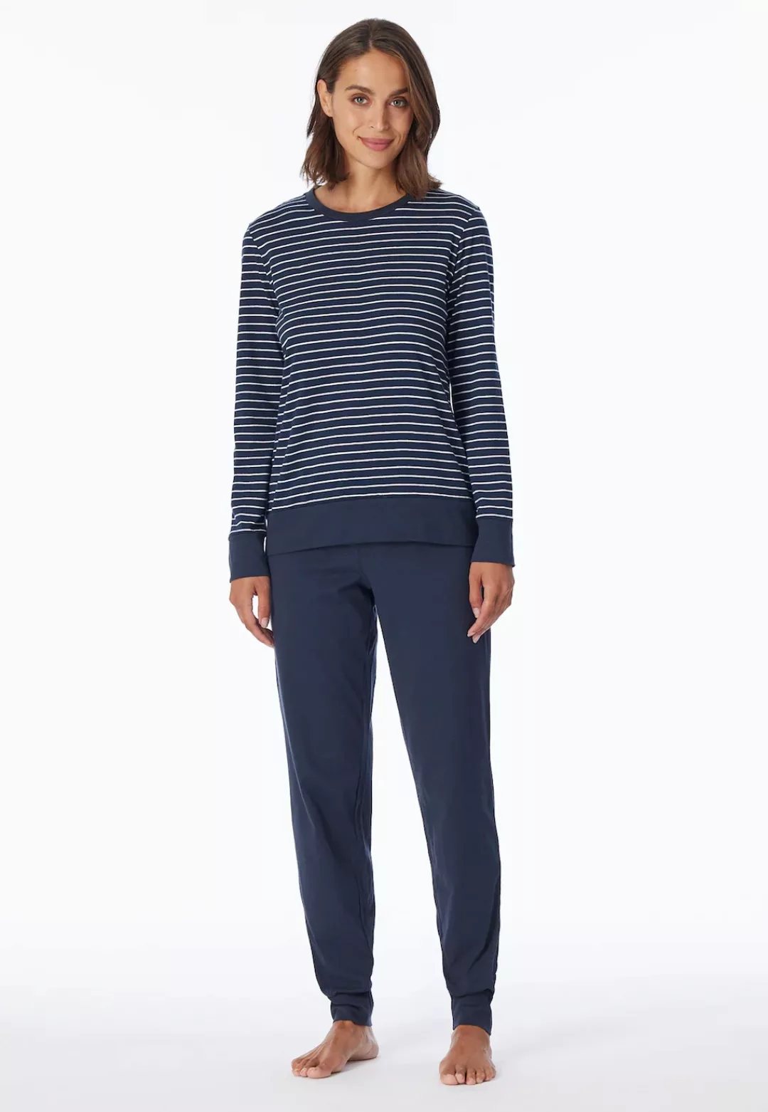 uncover by SCHIESSER Schlafanzug "UNCOVER Nightwear", (2 tlg.), Rundhalsaus günstig online kaufen