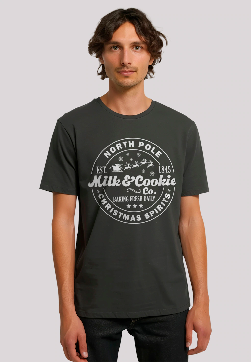 F4NT4STIC T-Shirt "Milk and Cookie Bakery Retro Weihnachten", Premium Quali günstig online kaufen