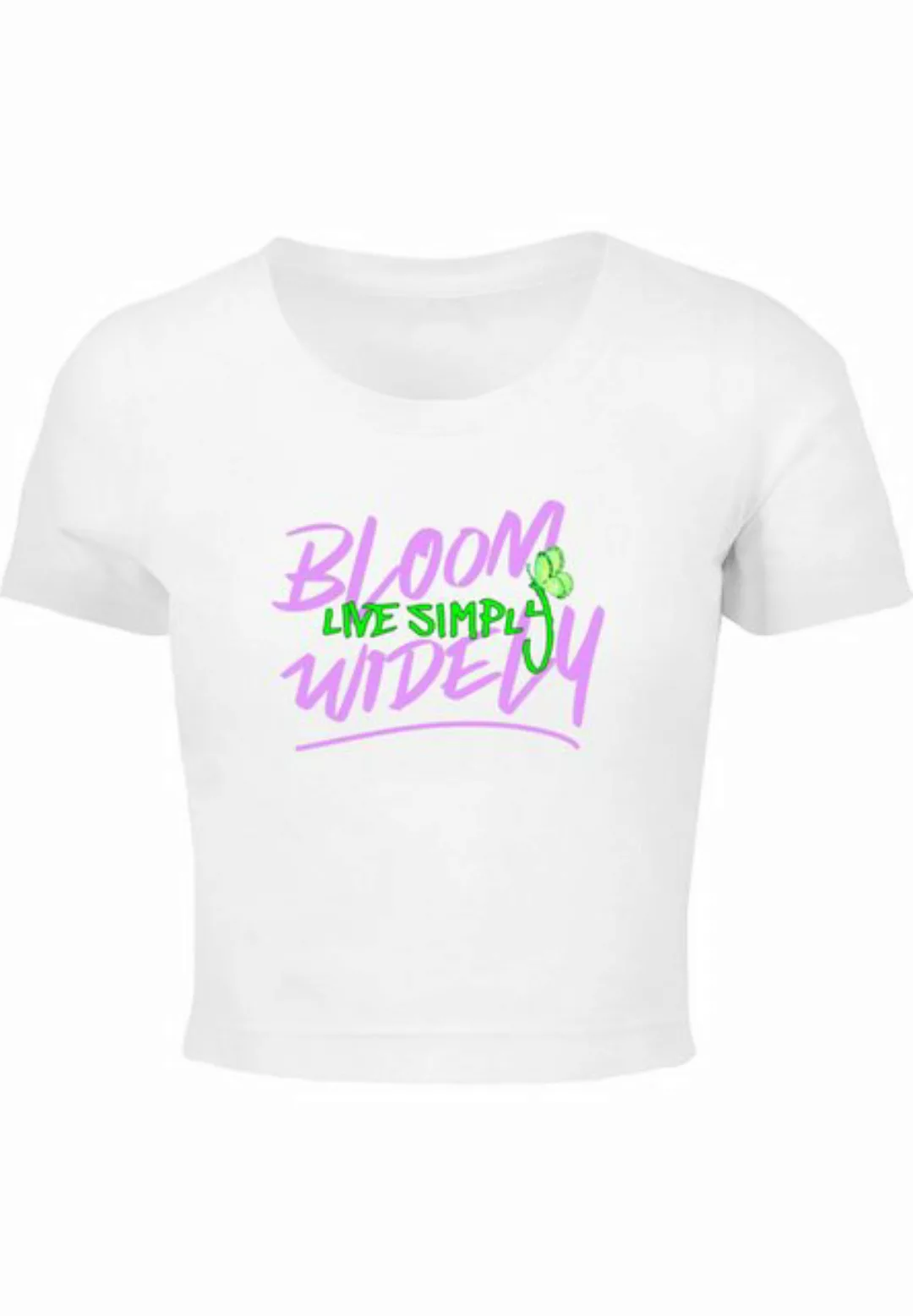 Merchcode T-Shirt Merchcode Ladies Bloom Widely Cropped Tee (1-tlg) günstig online kaufen