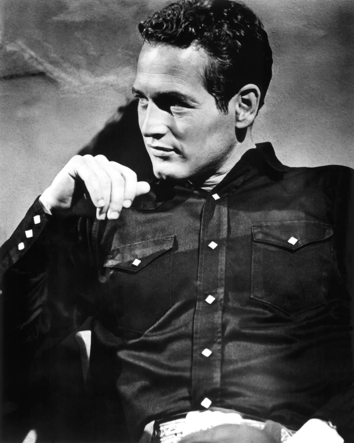 queence Acrylglasbild "Paul Newman", Schwarz-Weiß-Mann-Stars günstig online kaufen