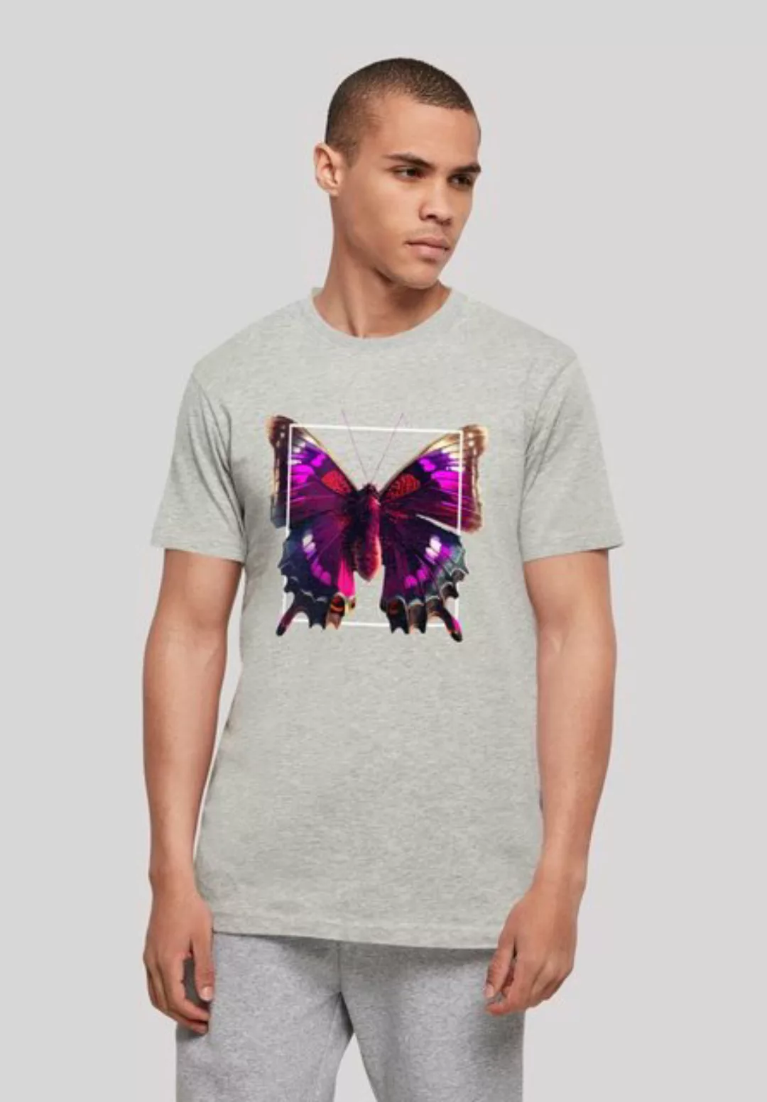 F4NT4STIC T-Shirt "Pink Schmetterling TEE UNISEX", Print günstig online kaufen