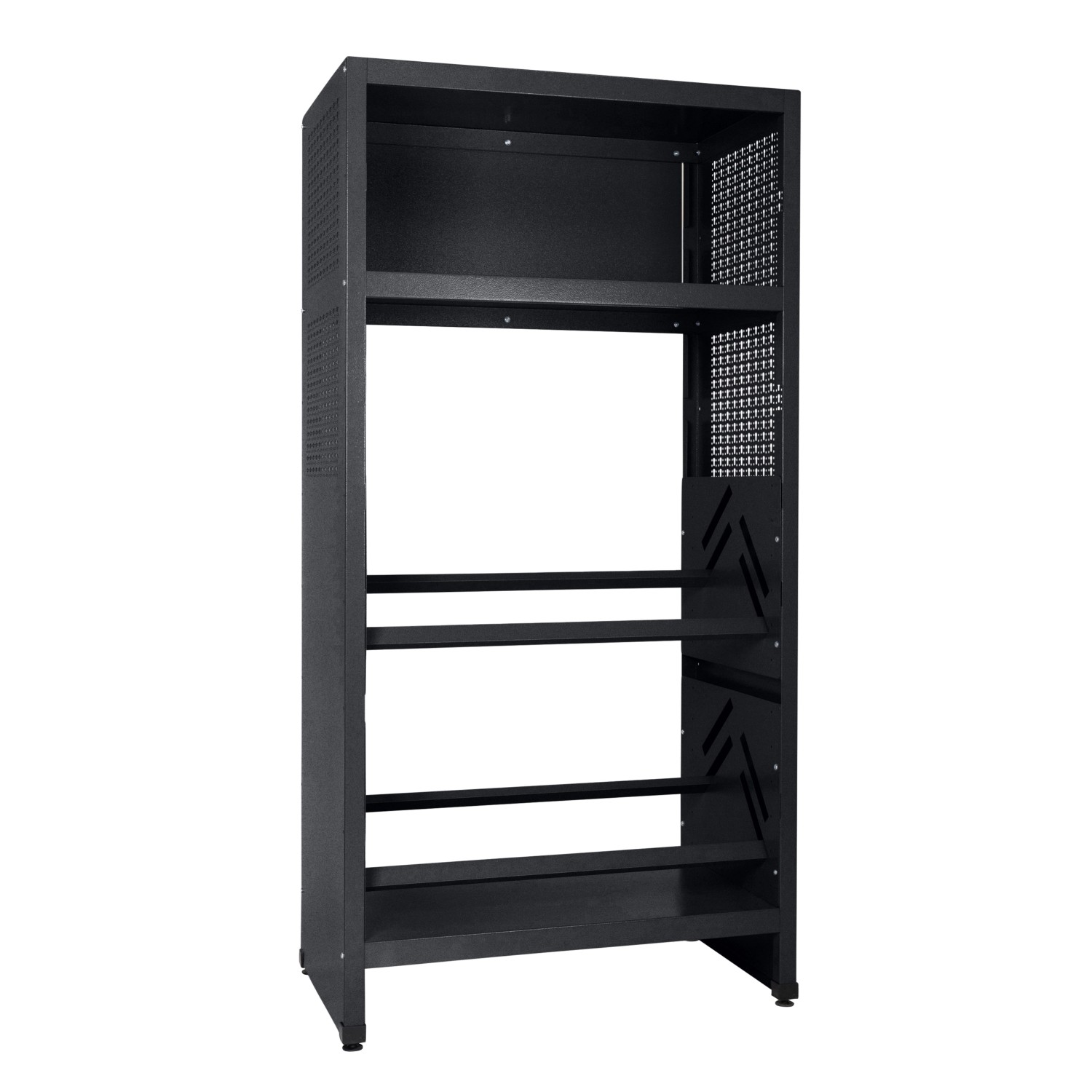Küpper Getränkekisten-Regal 204 x 91 x 53 cm Schwarz günstig online kaufen