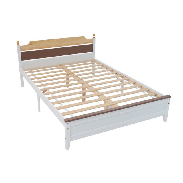 MODFU Holzbett Einzelbett, Jugendbett, Gästebett (140x200 cm, Erwachsenenbe günstig online kaufen