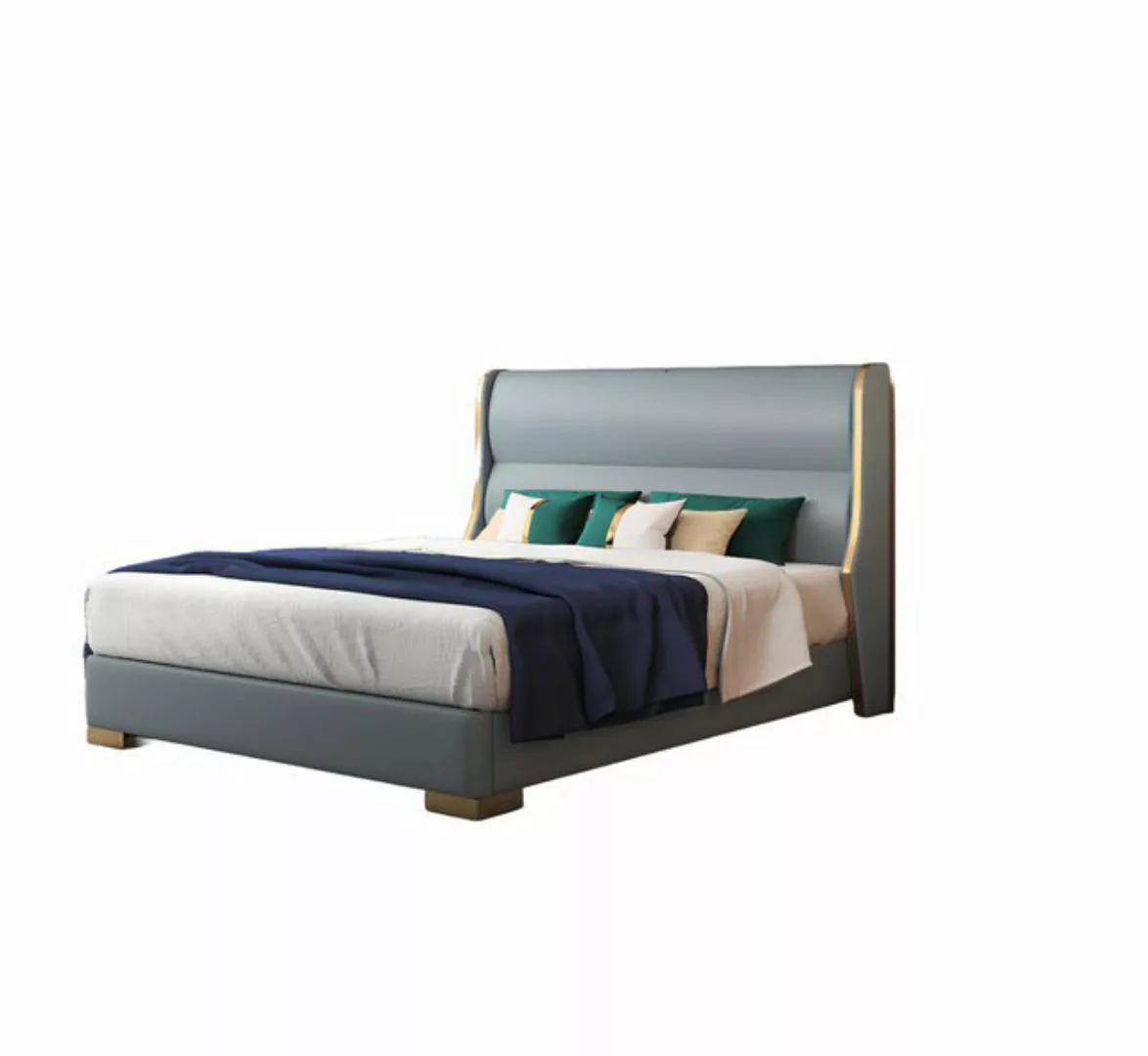 Xlmoebel Bett Doppelbett Schlafzimmer aus Holz in 180x200cm Größe mit gepol günstig online kaufen