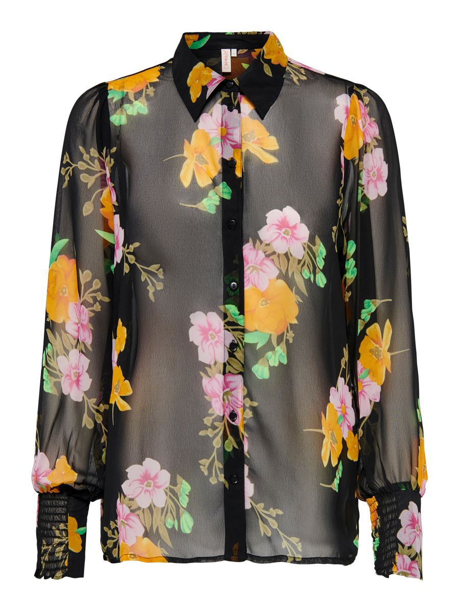 ONLY Gemustertes Hemd Damen Schwarz günstig online kaufen