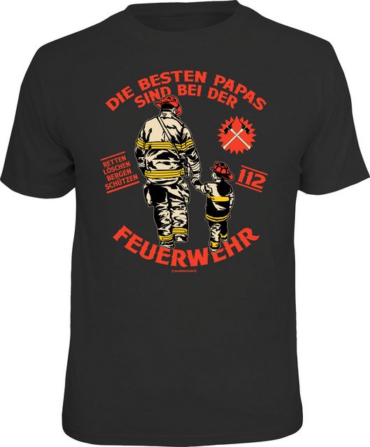 RAHMENLOS® T-Shirt Die besten Papas sind bei der Feuerwehr günstig online kaufen