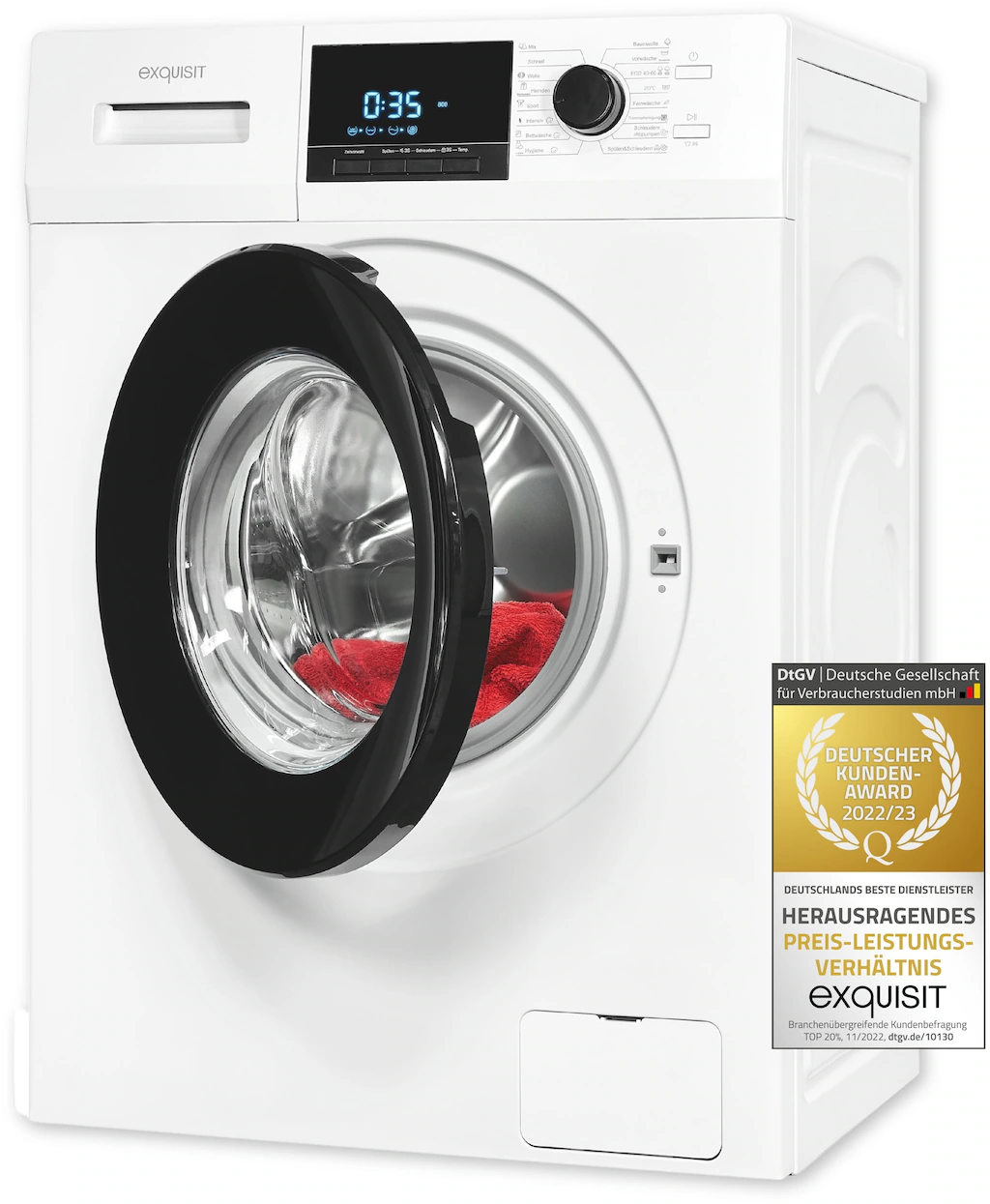 exquisit Waschmaschine »WA9214-340A«, WA9214-340A, 9 kg, 1400 U/min, Aquast günstig online kaufen