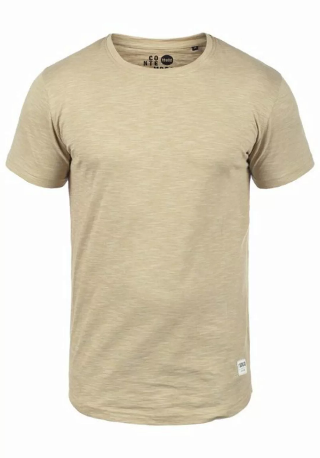 !Solid Rundhalsshirt SDFigos Kurzarmshirt mit Melierung günstig online kaufen