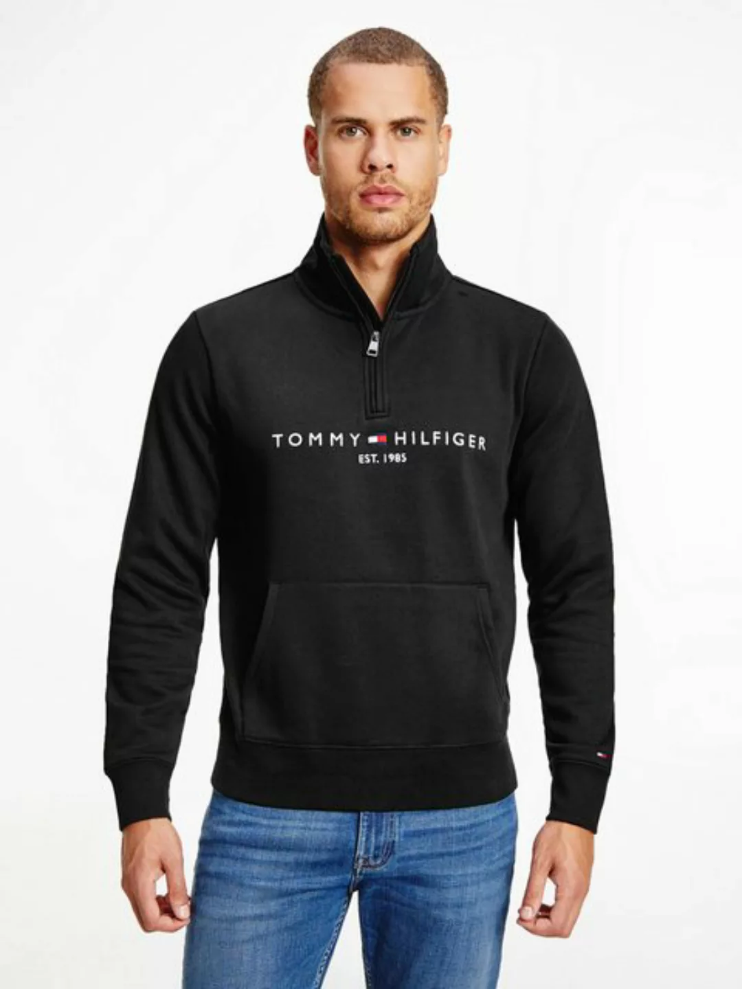 Tommy Hilfiger Sweatshirt "TOMMY LOGO MOCKNECK" günstig online kaufen