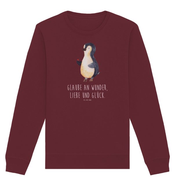 Mr. & Mrs. Panda Longpullover Größe XL Pinguin Marienkäfer - Burgundy - Ges günstig online kaufen