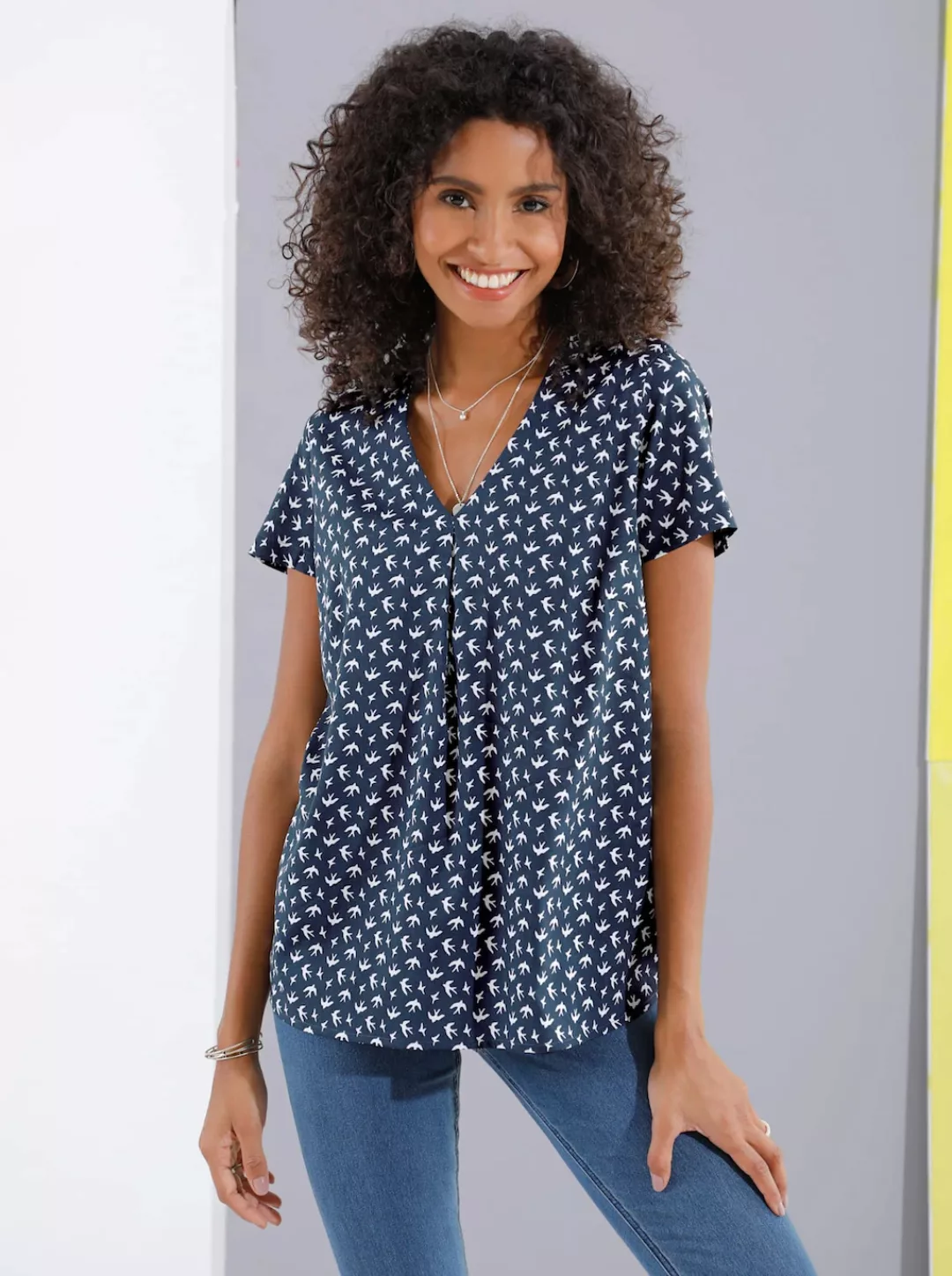 Classic Basics Druckbluse günstig online kaufen