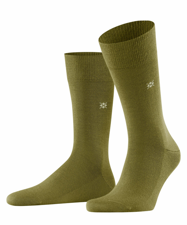 Burlington Leeds Herren Socken, 40-46, Grün, Uni, Schurwolle, 21007-718602 günstig online kaufen