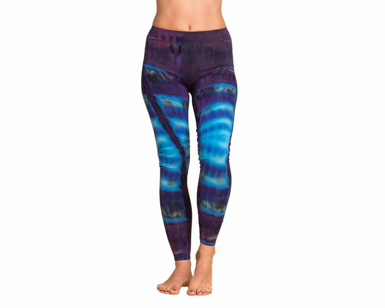 PANASIAM Leggings Unikat Batik Leggings 'Zebra' aus natürlicher Viskose Goa günstig online kaufen