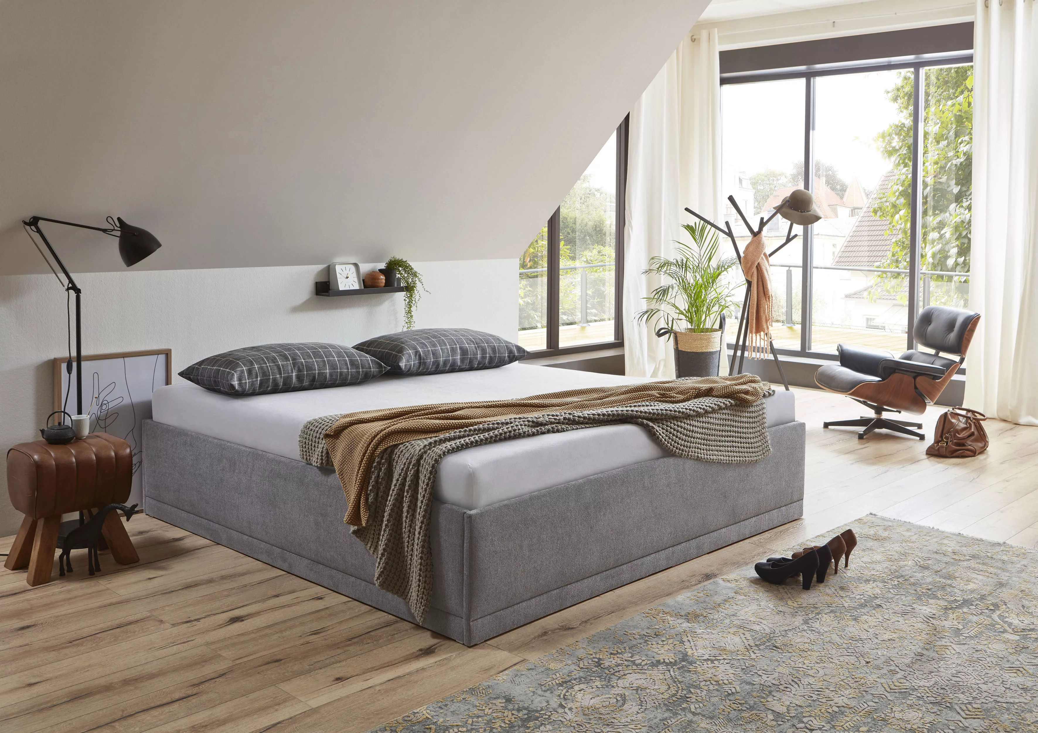 Westfalia Schlafkomfort Polsterbett "Texel", Komforthöhe mit Zierkissen, Be günstig online kaufen