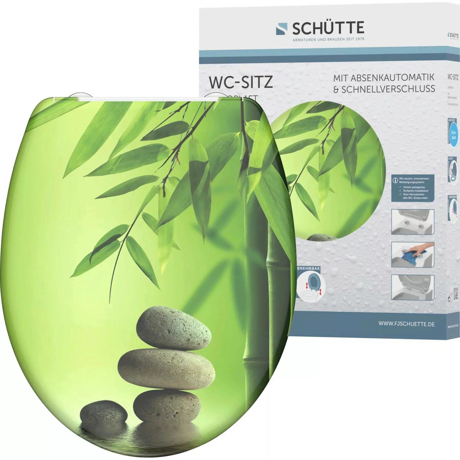 Schütte WC-Sitz "Stone", Duroplast, mit Absenkautomatik und Schnellverschlu günstig online kaufen