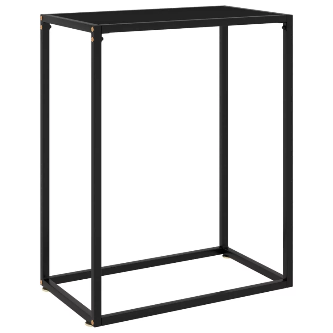 Konsolentisch Schwarz 60x35x75 Cm Hartglas günstig online kaufen