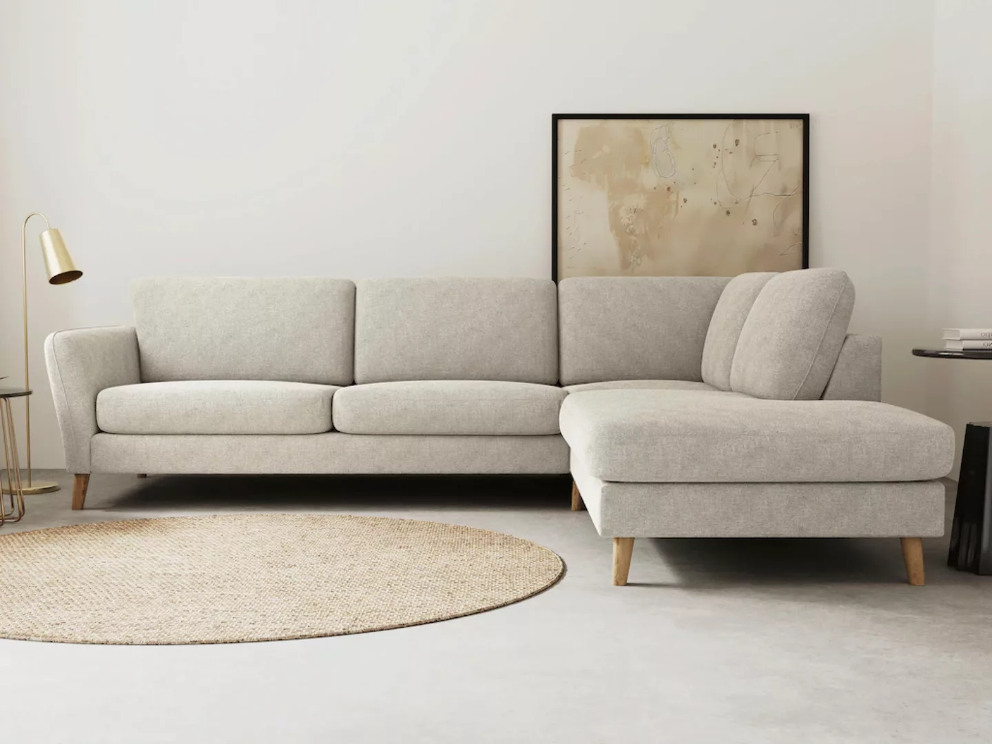 Home affaire Ecksofa "MARSEILLE 278/202 cm, L-Form, Ottom. rechts/links, ve günstig online kaufen
