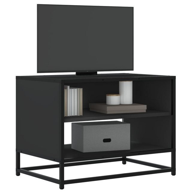 vidaXL Schrankmodule TV-Schrank Schwarz 61x40x46 cm Holzwerkstoff und Metal günstig online kaufen