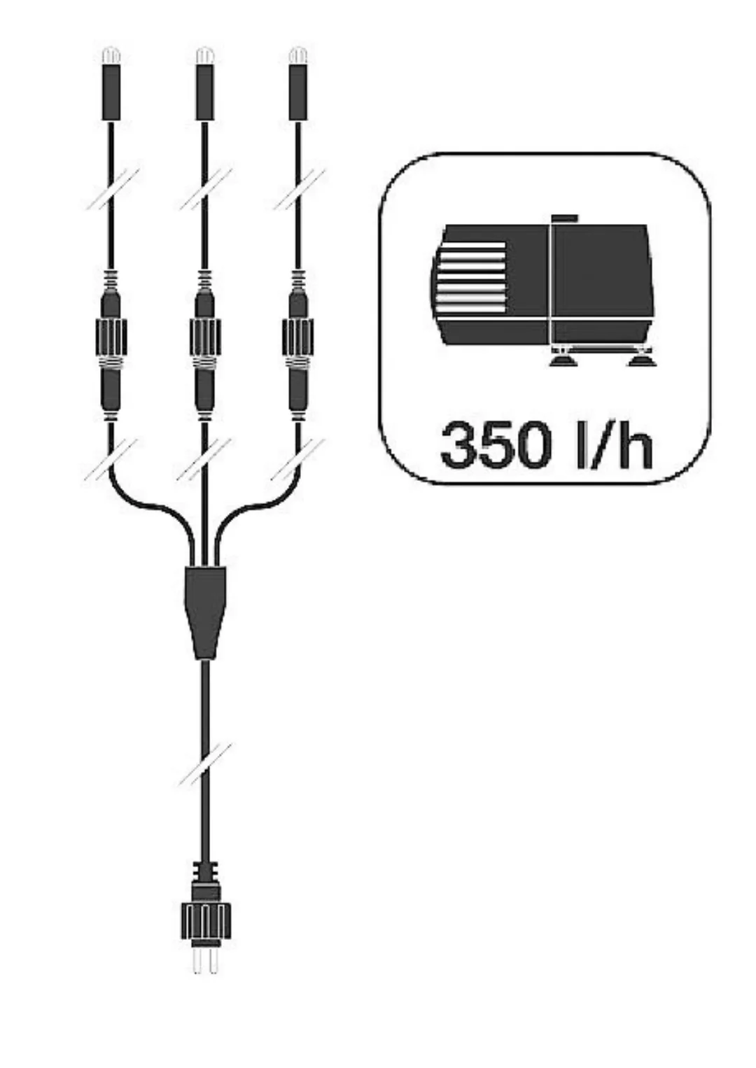 Ubbink Wasserspiel "Vernier", (Set, Dekoelement; Pumpe: 350 l/h; Mini-LED) günstig online kaufen