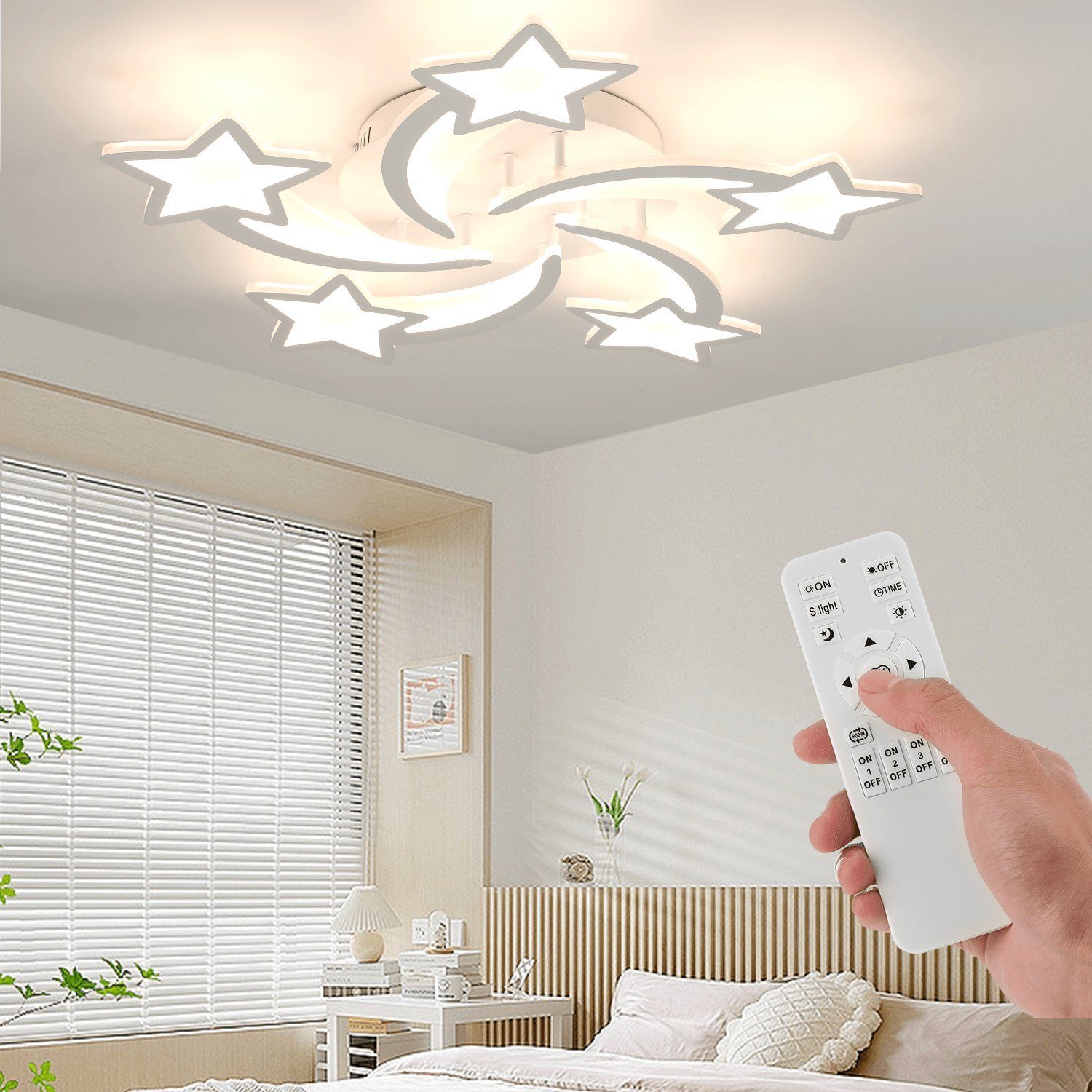 oyajia Deckenleuchten Moderne Kronleuchter LED Deckenleuchte günstig online kaufen