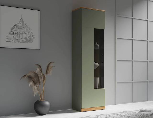 Home affaire Vitrine »Ribe,180cm hoch,5 Fächer,2 Glasböden variabel einsetz günstig online kaufen