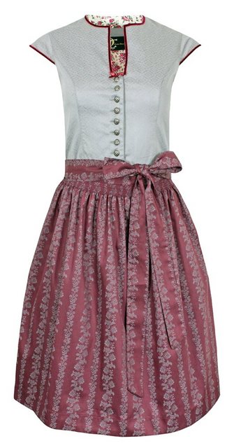 Trachten Deiser Dirndl 'Claudia' - Kurzarm, Silbergrau 65cm günstig online kaufen