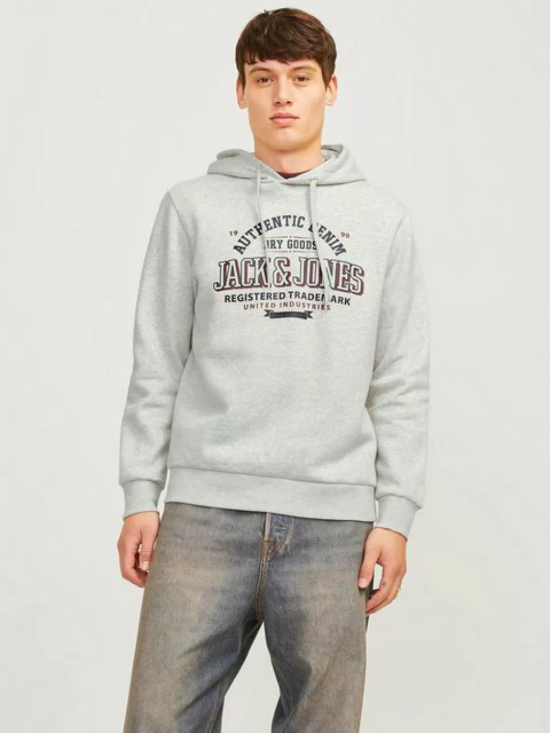 Jack & Jones Kapuzensweatshirt JJELOGO SWEAT HOOD 2 COL 24/25 NOOS mit Logo günstig online kaufen