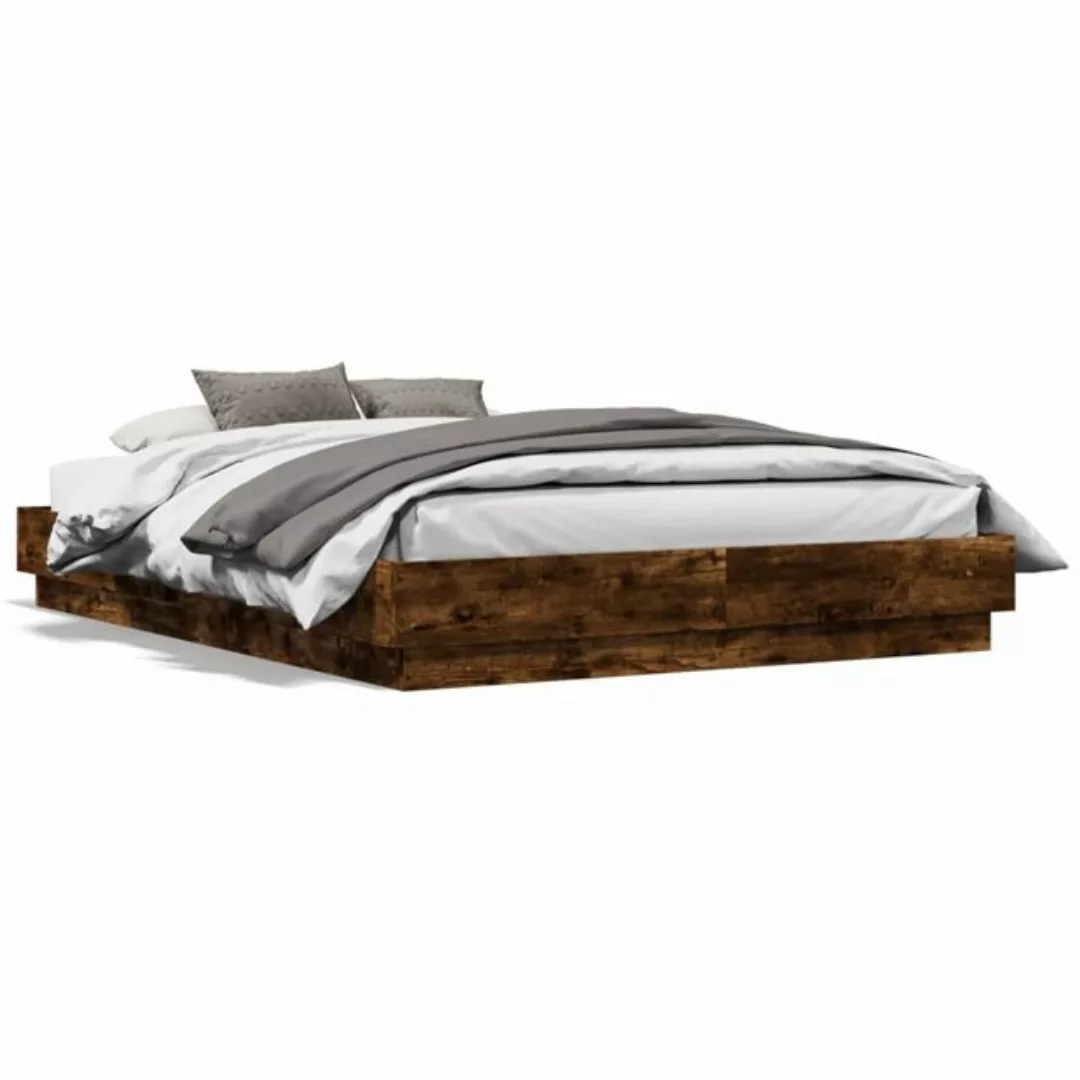 vidaXL Bettgestell, Bettrahmen Sonoma-Eiche 120x190 cm Holzwerkstoff günstig online kaufen