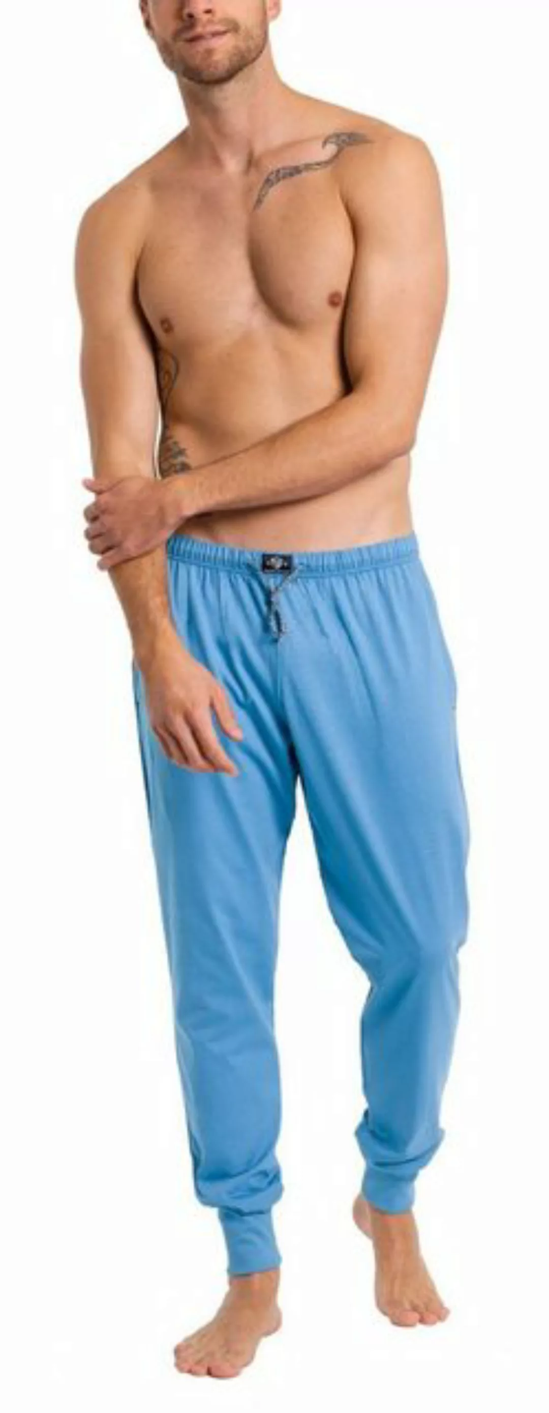 HAASIS Bodywear 1919 Pyjamahose Pyjamahose mit Bündchen 77118876-horizont ( günstig online kaufen