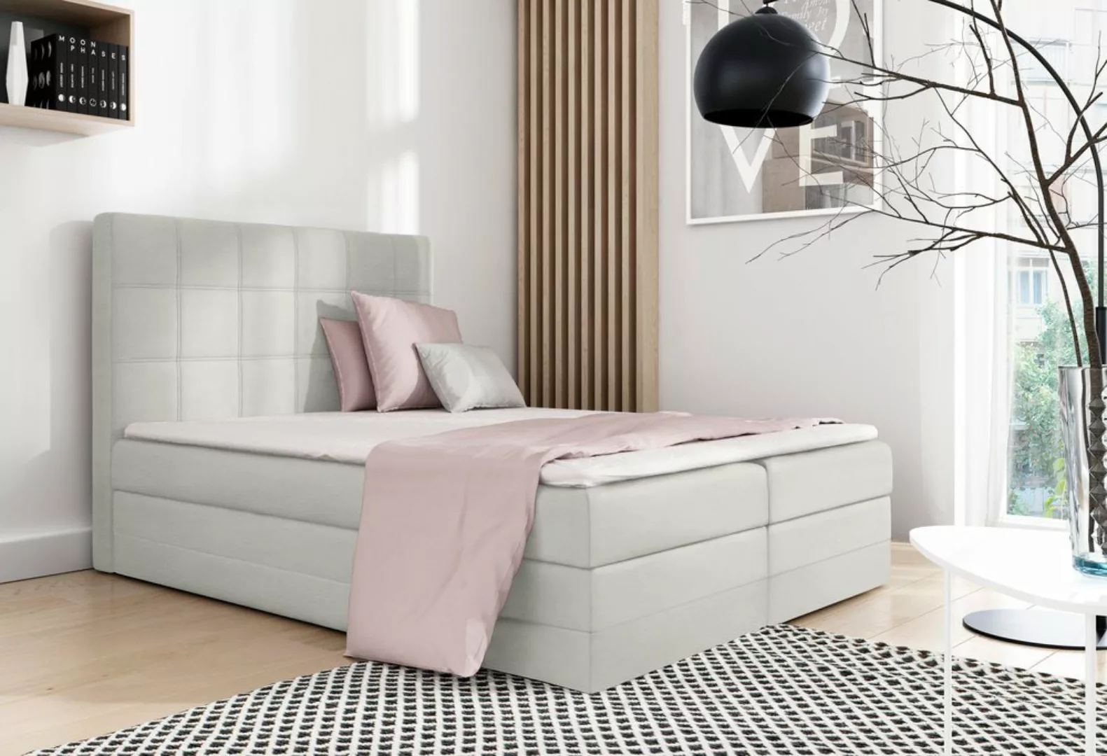 Stylefy Boxspringbett Minor (Schlafzimmerbett, Bett), Design günstig online kaufen