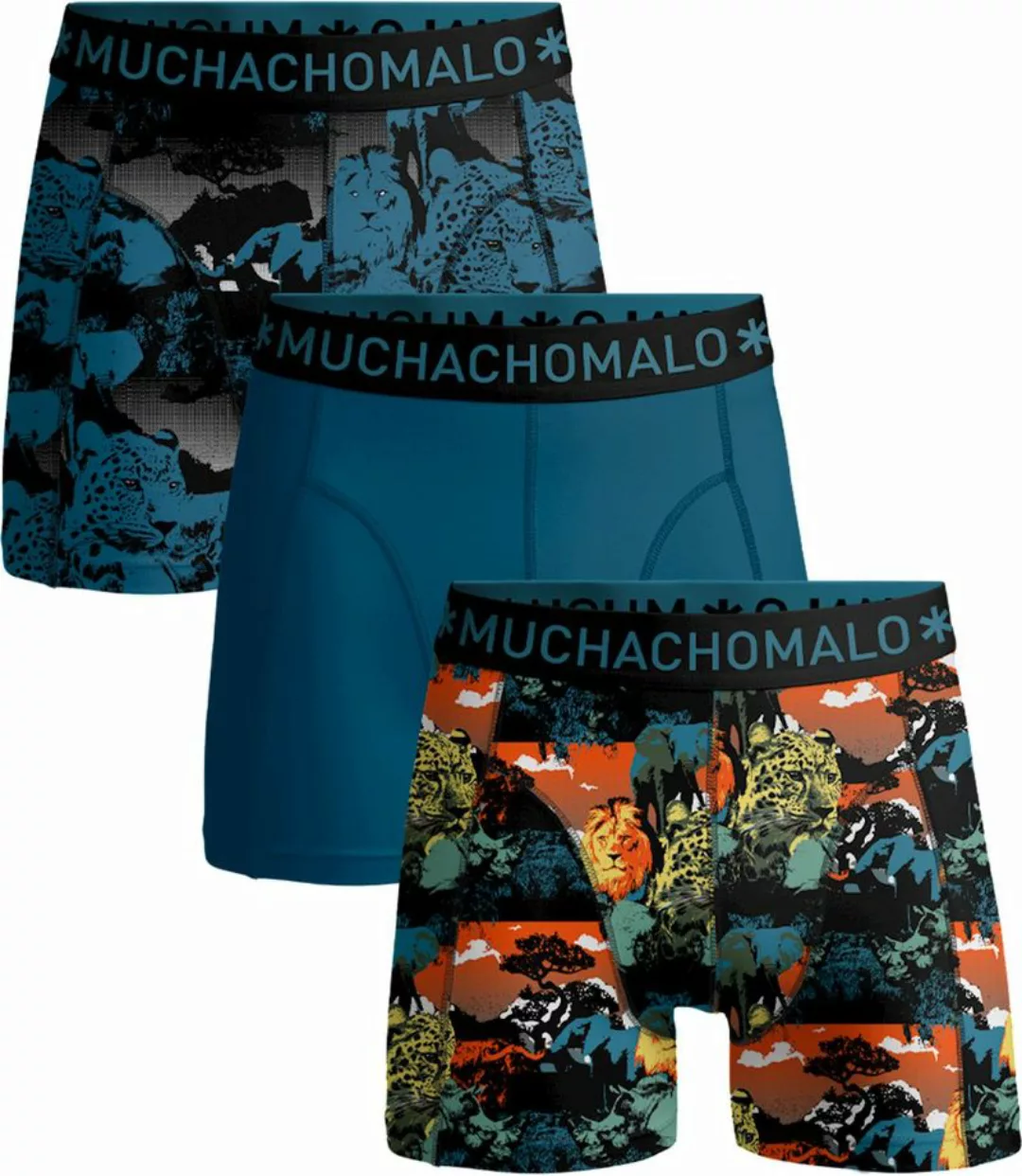Muchachomalo Boxershorts 3er-Pack Africa - Größe M günstig online kaufen