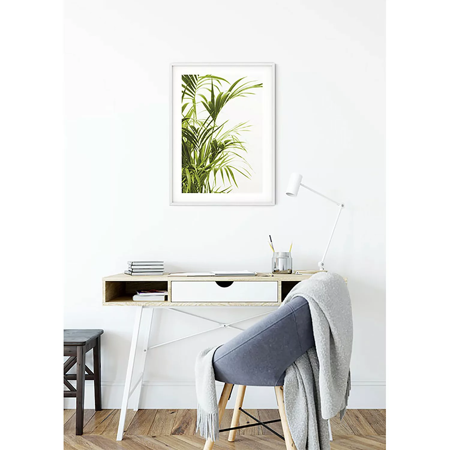 KOMAR Wandbild - Reed Leaves - Größe: 50 x 70 cm mehrfarbig Gr. one size günstig online kaufen