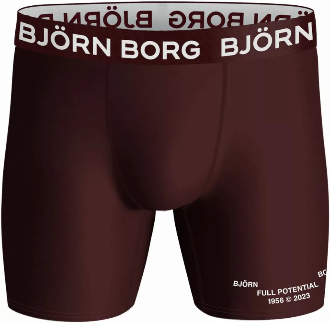 Björn Borg Performance Shorts 2er-Pack Schwarz Bordeaux - Größe XL günstig online kaufen