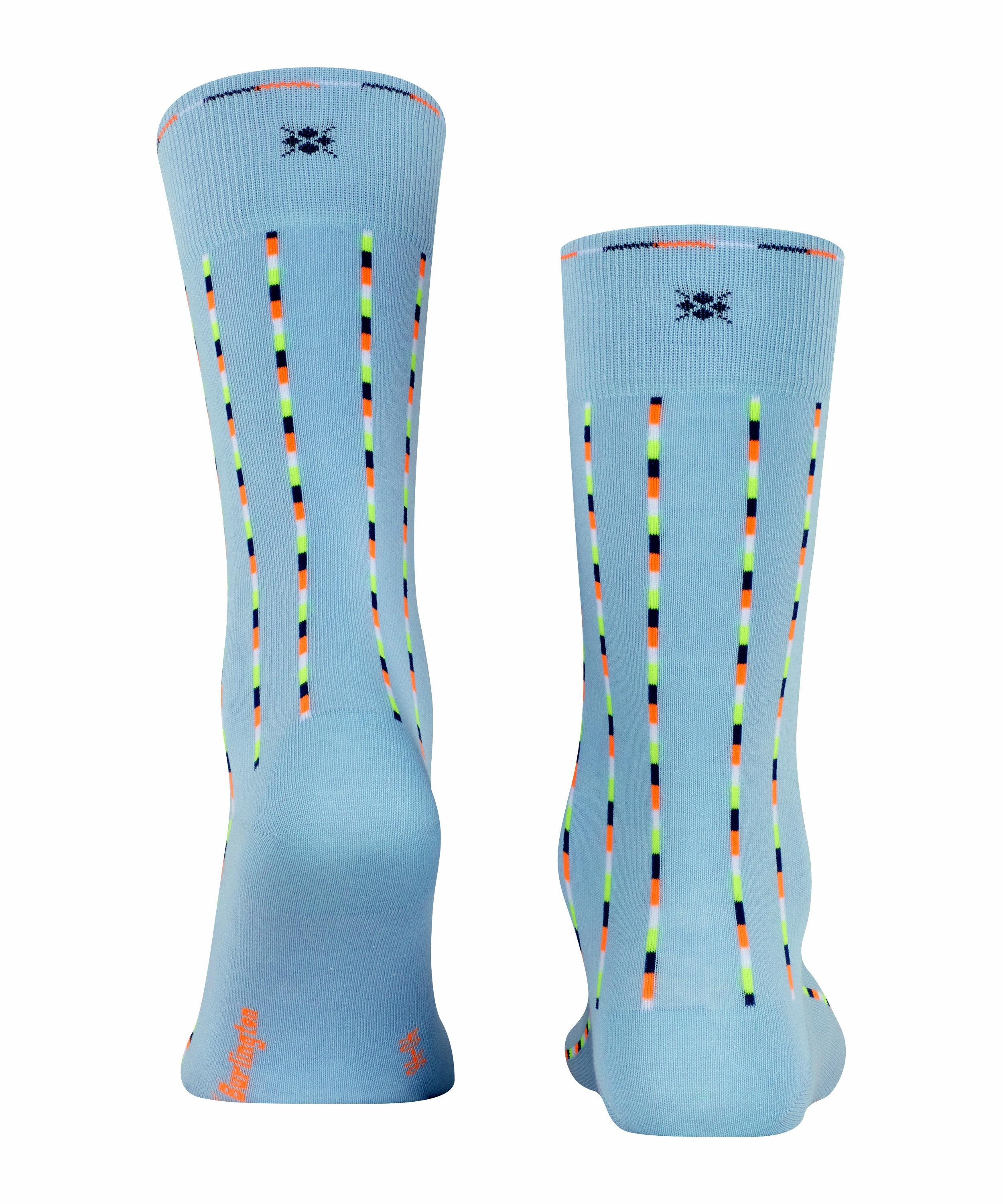 Burlington Pinstripe Herren Socken, 40-46, Blau, Baumwolle, 21932-629002 günstig online kaufen