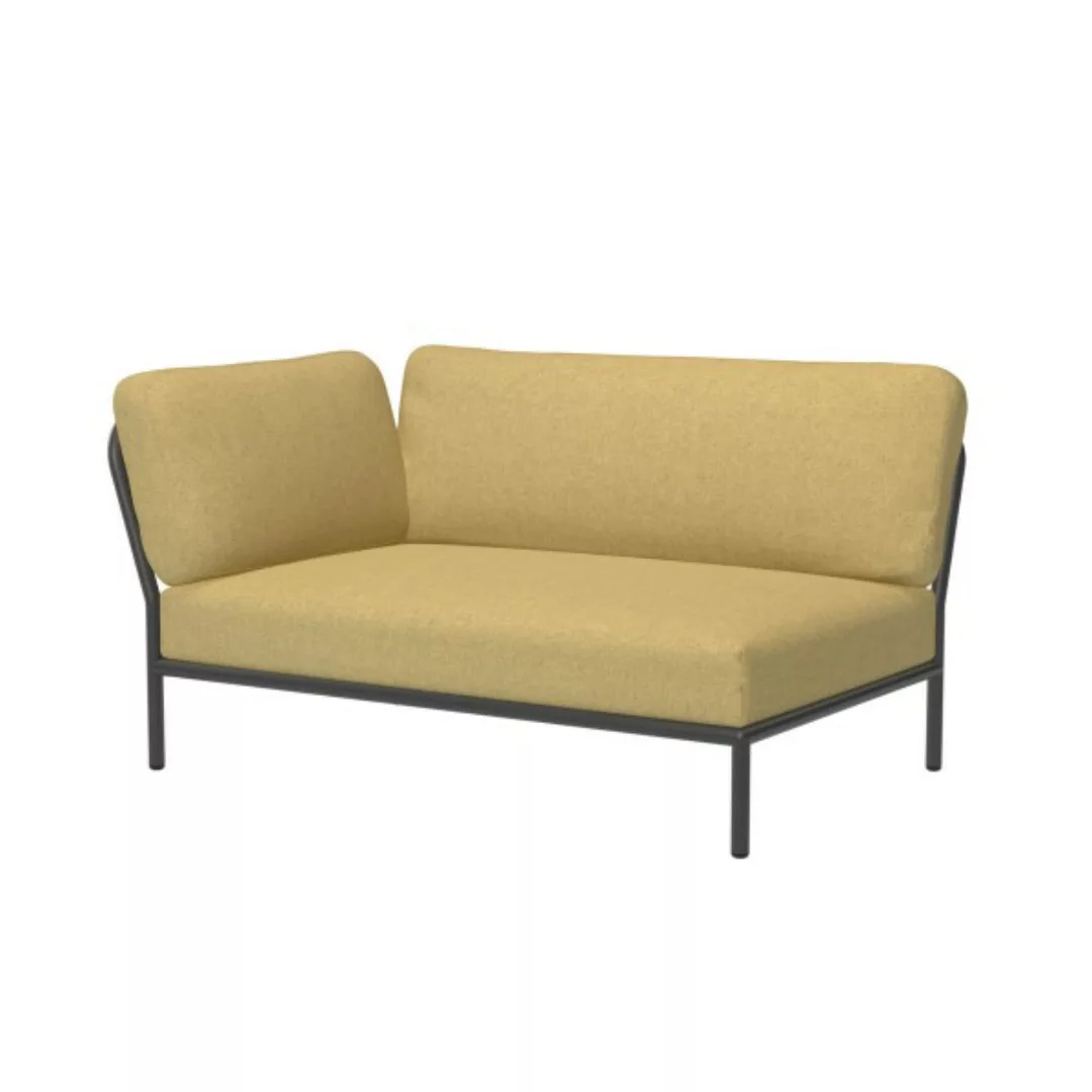 LEVEL Outdoor Sofa Lounge-Modul 2 Senf Dunkelgrau Links günstig online kaufen
