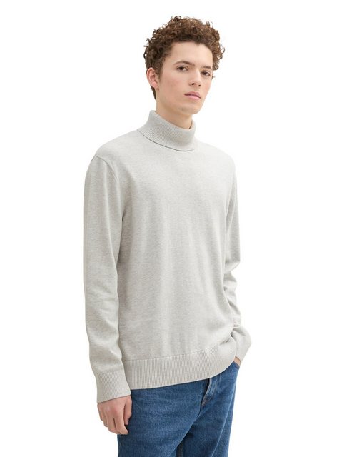 TOM TAILOR Denim Rollkragenpullover, mit Logo Stickerei günstig online kaufen