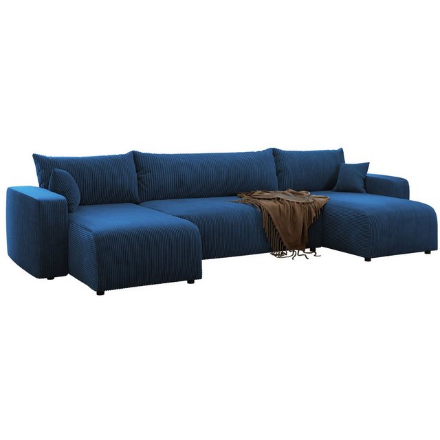 Selsey Ecksofa PIANONI, mit Schlaffunktion, Bettkasten und Cordbezug günstig online kaufen