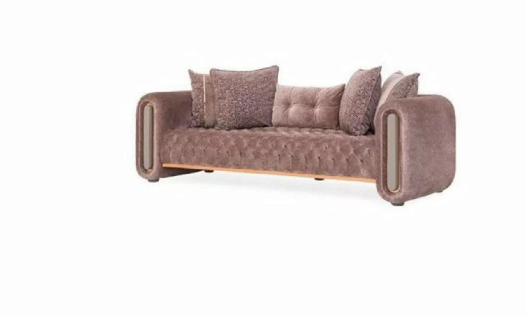 Xlmoebel Sofa Drei-sitzige hellbeige Couchmöbel für die Einrichtung, 1 Teil günstig online kaufen