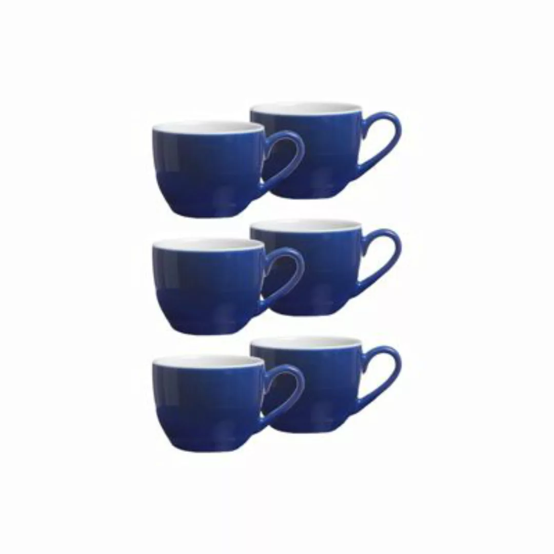 Ritzenhoff & Breker DOPPIO Espressotasse 80 ml indigo blau 6er Set Kaffeebe günstig online kaufen