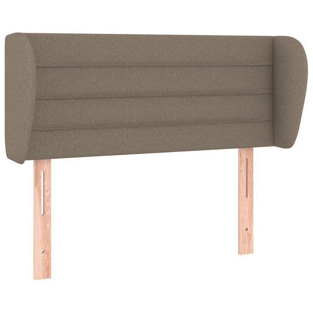 vidaXL Bett, Kopfteil mit Ohren Taupe 93x23x78/88 cm Stoff günstig online kaufen