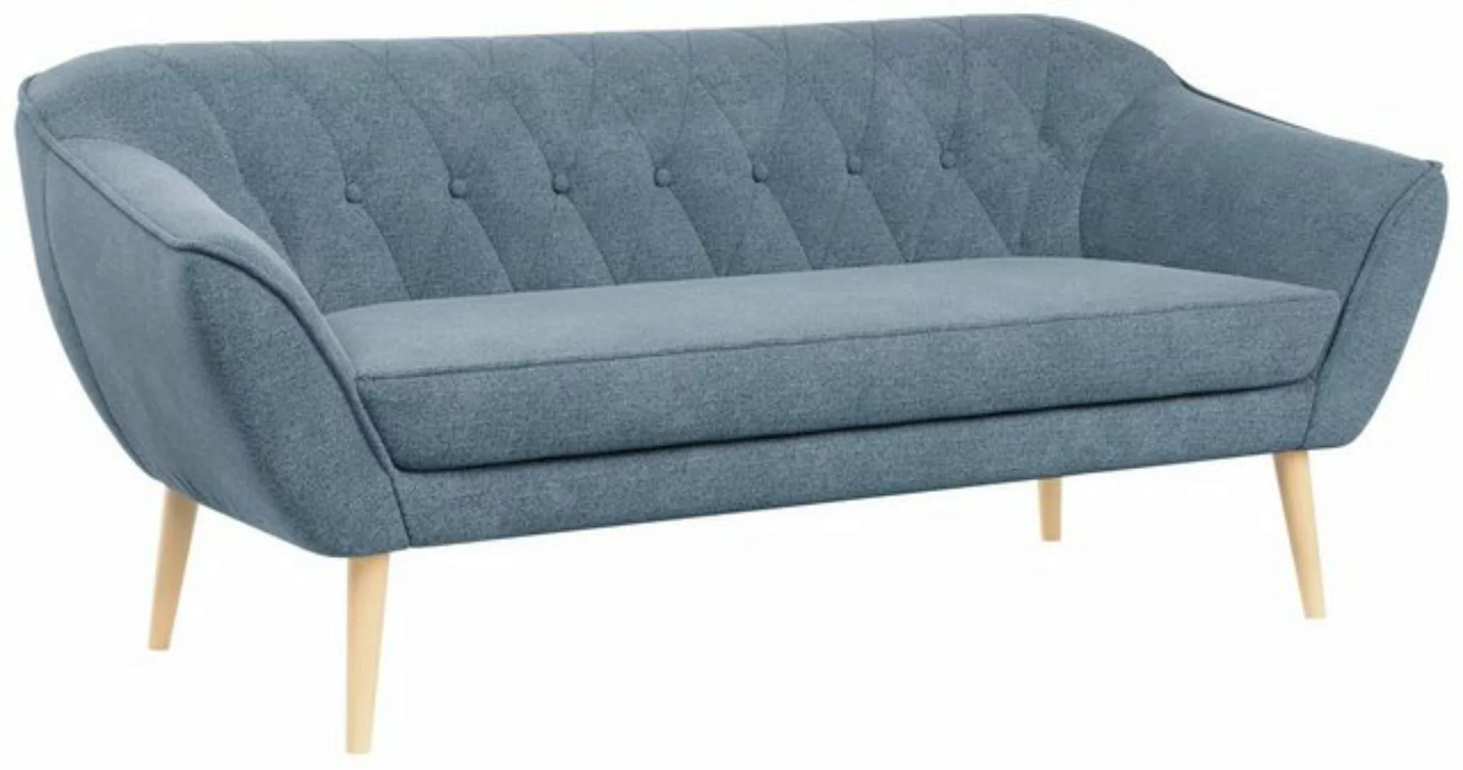 MKS MÖBEL Sofa PIRS-3 Sitzer, Skandinavischer Stil, Gesteppte Polsterung, H günstig online kaufen