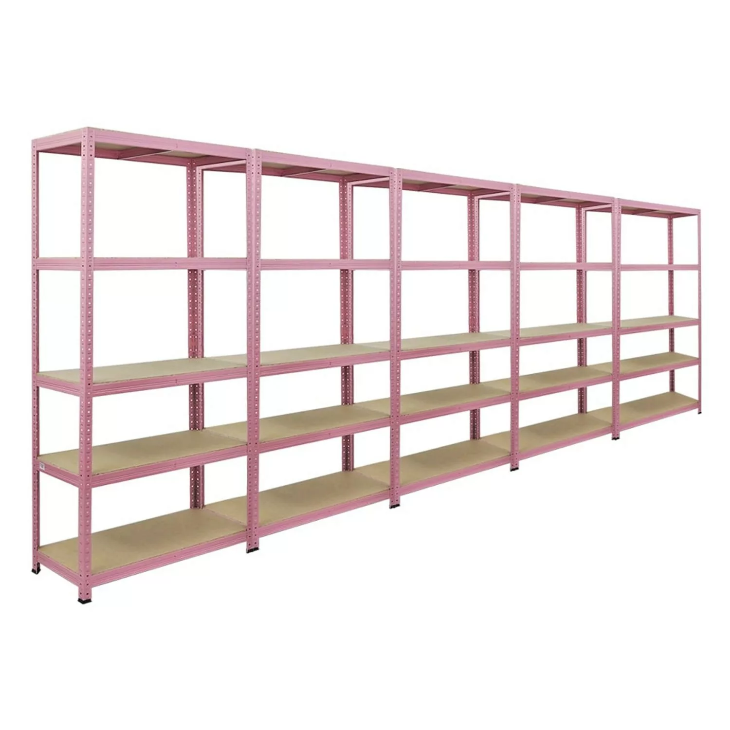 BERLINLODGE Mega Deal 5x Wohnregal PINK LADY HxBxT 180x90x40cm Fachlast 175 günstig online kaufen