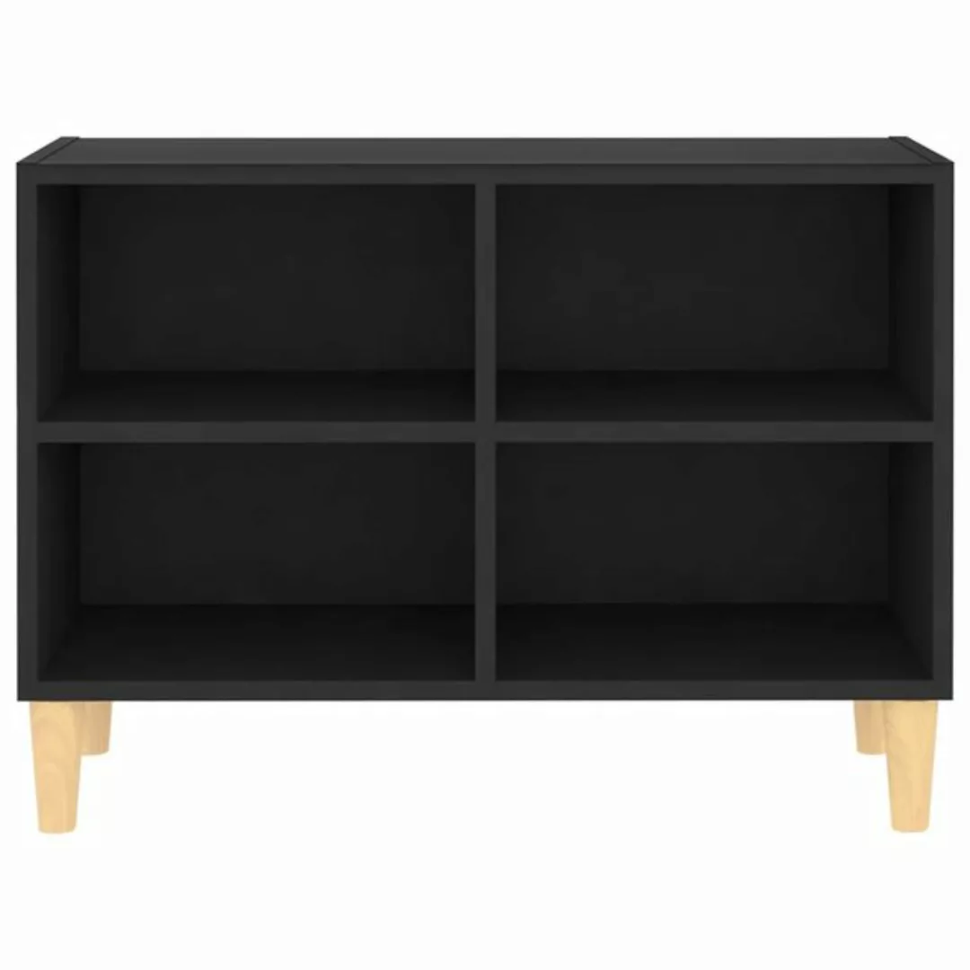 Vellora TV-Schrank TV-Schrank mit Massivholz-Beinen Schwarz 69,5x30x50 cm ( günstig online kaufen