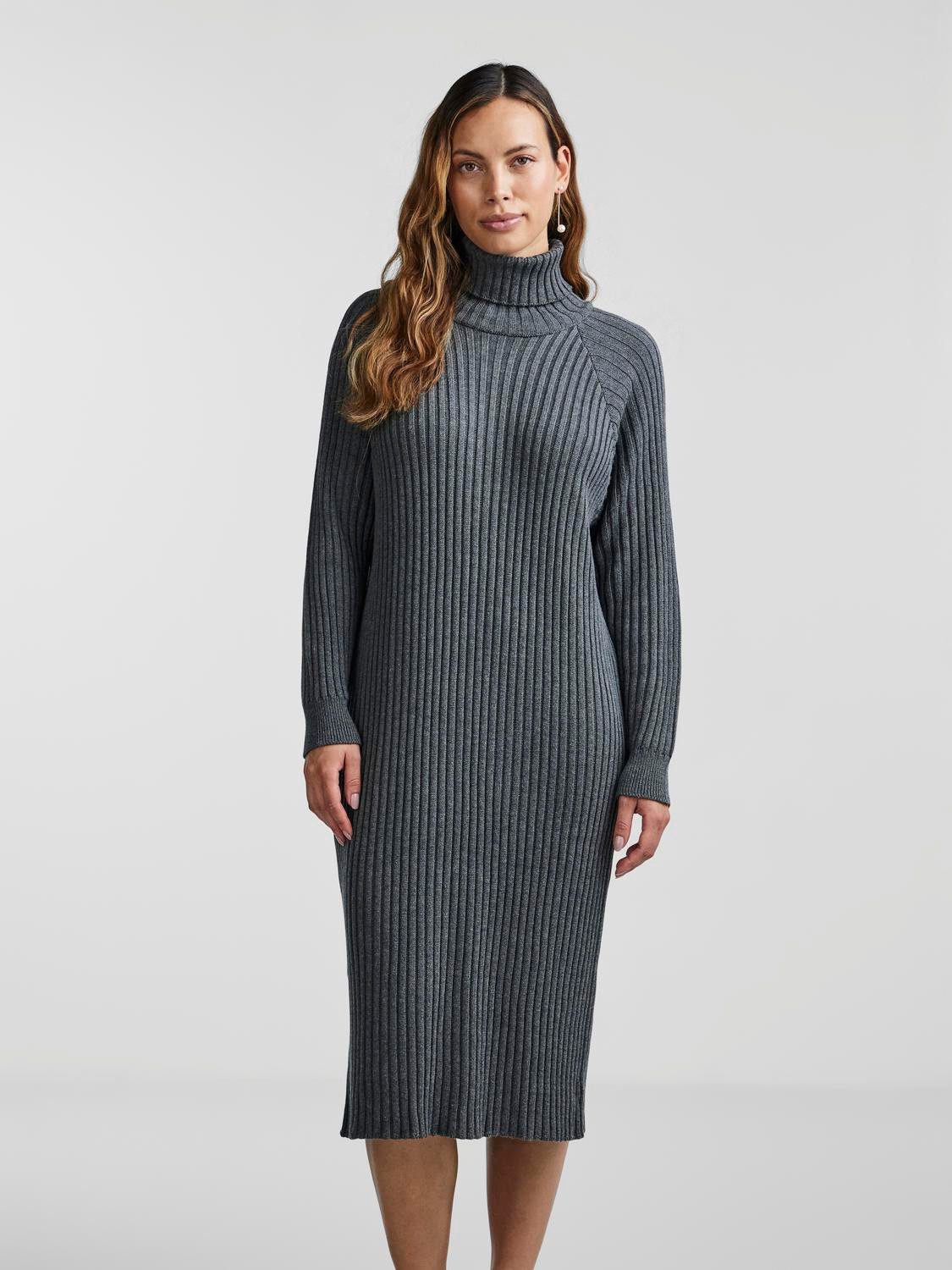 Y.A.S Strickkleid YASMAVI KNIT MIDI ROLLNECK günstig online kaufen